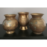 3-pcs Small Patina Vases