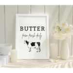 Butter Farm Fresh Daily, Digital Download Printable