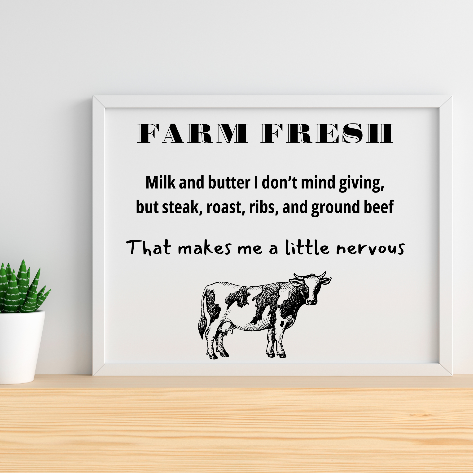 Milk and Butter Digital Download Printable